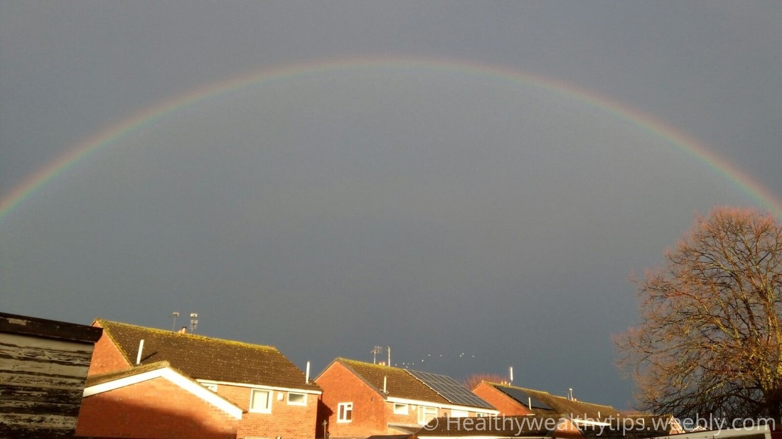 Amazing Rainbow Seen In Leicester, England, Uk